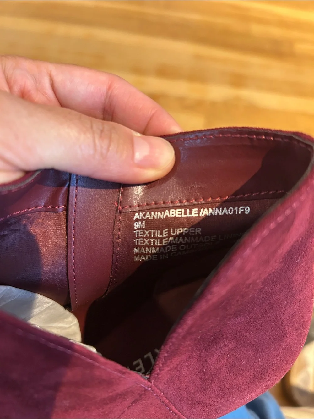 Anne Klein Burgundy Suede Cutout Ankle Booties size 9M